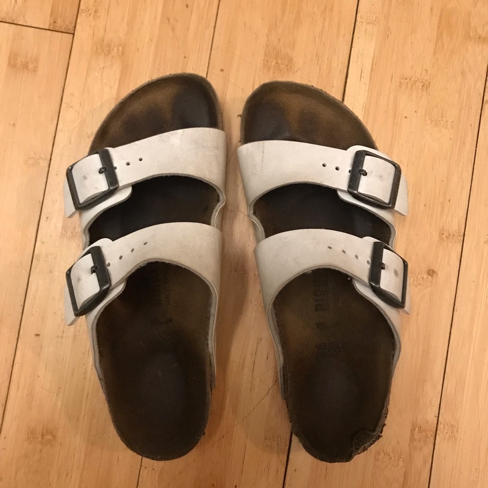 Women’s White Birkenstock Arizona sandal